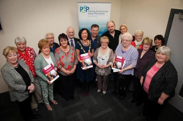 Former Mayor of Derry Brenda Stevenson pictured at the launch of new DVD resource A Costly Subject.