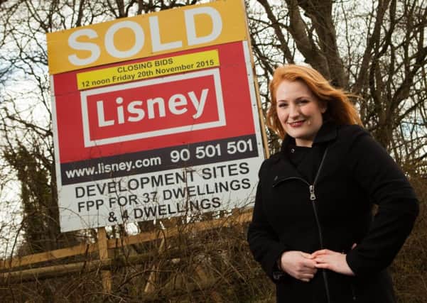 Pictured at the Somerset Park site is Lynn Taylor, Chartered Surveyor at Lisney.