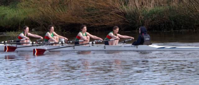 Coleraine Grammar School rowers.