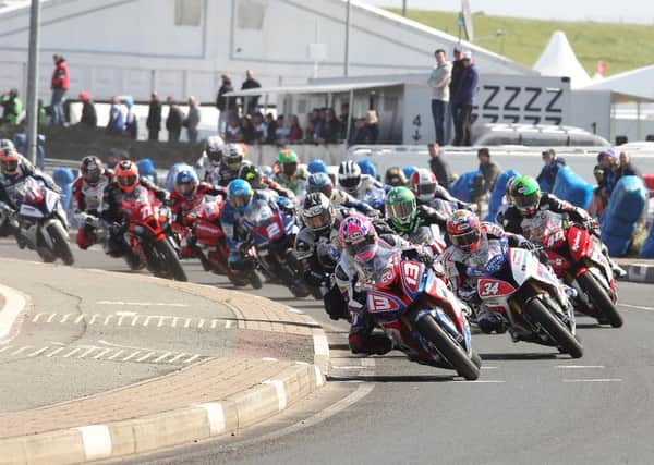 Pacemaker Belfast - 16-05-2015  Vauxhall International North West 200  The start of the Superstock  Race during today's North West 200 Race Photo by Tremaine Gregg/Pacemaker