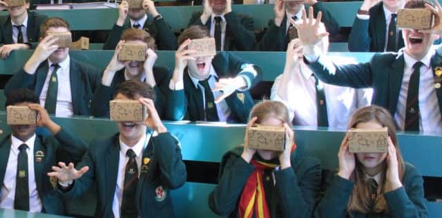 Pupils from Friends School were recently treated to a display of the latest Virtual Reality technology from Global IT giant Google.