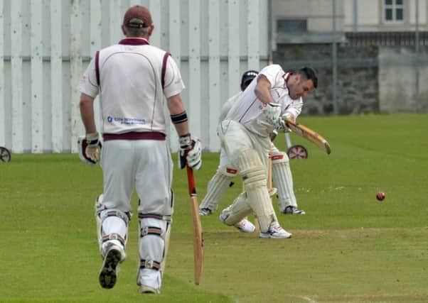 Larne's Chris Keenan starred with the bat against Newforge. Photo: Phillip Byrne