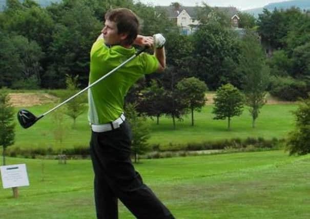 Johnny Forsythe showing off a fine golf swing on his way to victory in Thursdays' Club Stableford.