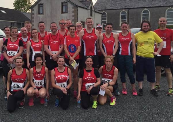 Larne AC runners at the East Antrim Harriers Summer Trail Series. INLT 20-902-CON