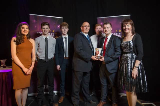 NEW COMMUNITY GROUP AWARD  Winner: Bann Youth Camp Steering Group (Banbridge). Award presented by the Deputy Lord Mayor of Armagh, Banbridge and Craigavon Cllr Brendan Curran