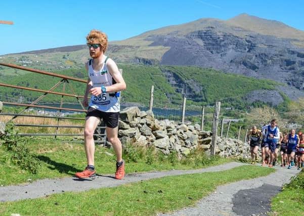 Shane Donnelly in Wales as part of the Nimra Northern Ireland Mountain Running Team