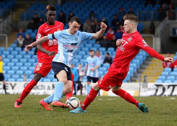 Jonny Frazer had a successful loan spell with Ballymena United. Picture: Damian McKee/Picture Magic Studios.