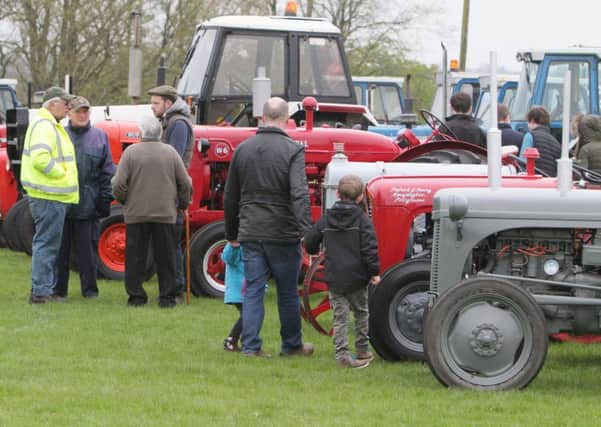 VINTAGE. Some of the many tractors on show at the Fun Day on Saturday.INBM19-16 029SC.
