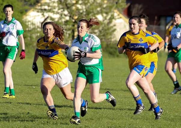 Amanda Riddel tidied up a lot of scrappy ball for Naomh Comhghall's.