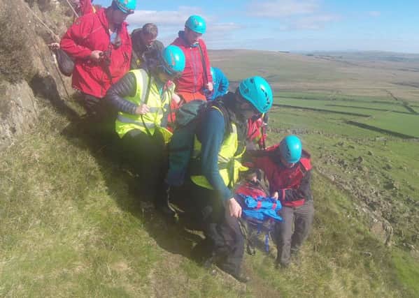 NWMR save woman with ankle injury on moutainside