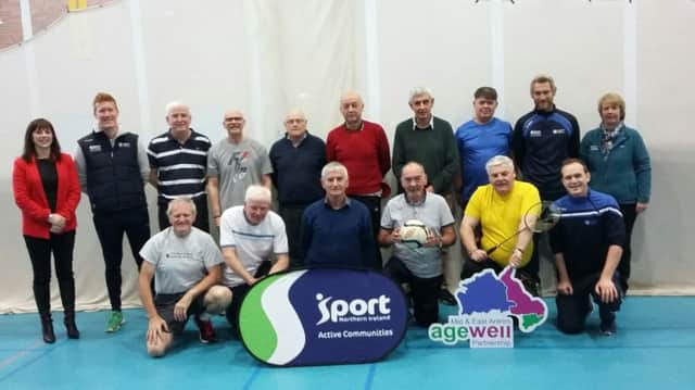 Members of Mid & East Antrim Agewell Partnership, which was awarded Â£4,500 from Heart Research UK, pictured at their inter area tournament.