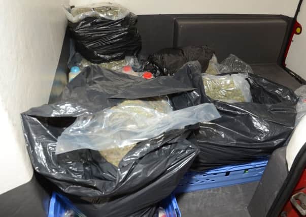Some of the drugs discovered near Derrymacash on Friday
