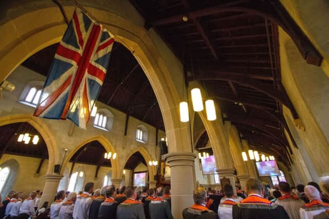 Orangemen will attend church services across Northern Ireland to mark the sarifice made at the Somme a century ago