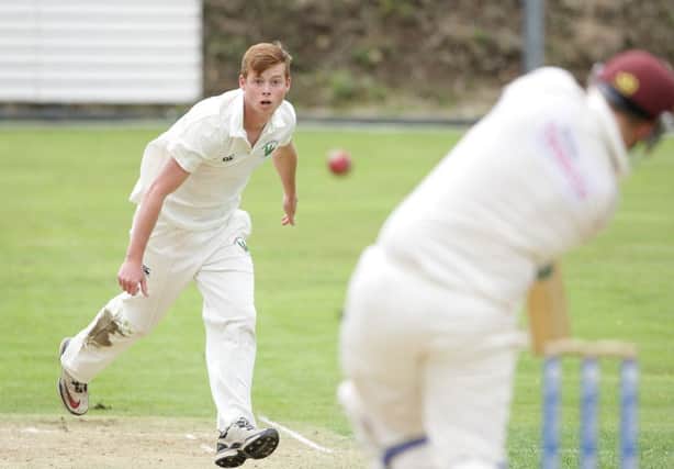 Peter Bell bowled Donaghcloney's Lyttle last weekend. US1529-505cd  Picture: Cliff Donaldson