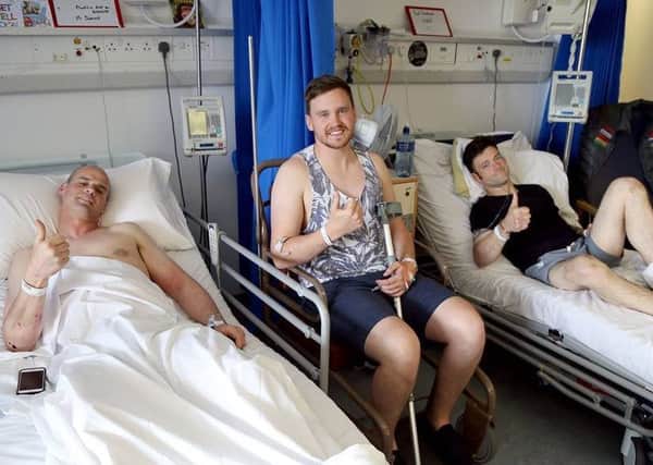 Ryan Farquhar, Nico Mawhinney and Paul Gartland who were injured at this yearÂ’s Vauxhall International North West 200 continue to improve in hospital