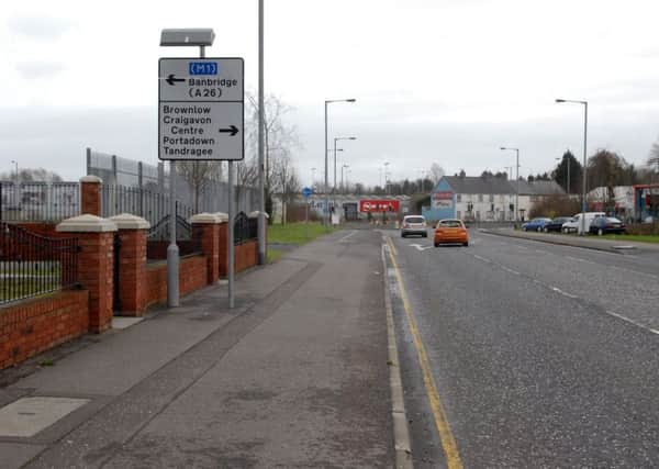 The road sign for Banbridge may soon point straight ahead if plans to extend Millennium Way get the go ahead. INLM0712-131gc