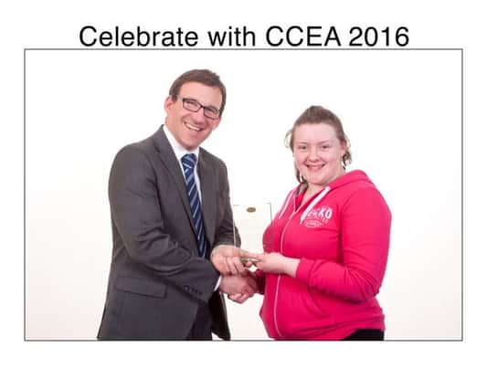 Courtney McMullen recognised at the 2016 CEA Awards Ceremonyt for her outstanding dedication and commitment towards Occupational Studies