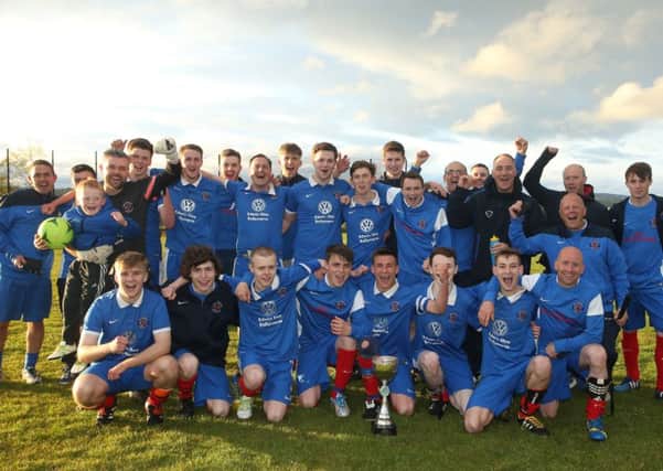 Southside Rangers who beat Braid United 5-1 in the final of the Paddy Dunlop Cup final at Ballykeel. INBT 21-170CS