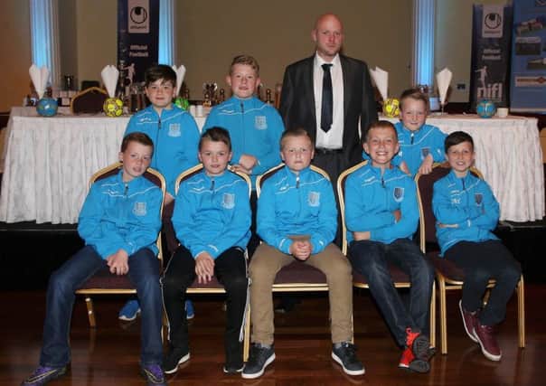 The Ballymena Utd Academy Under 11 team who play in the Coleraine & District League with manager William Hamill. INBT 21-179CS