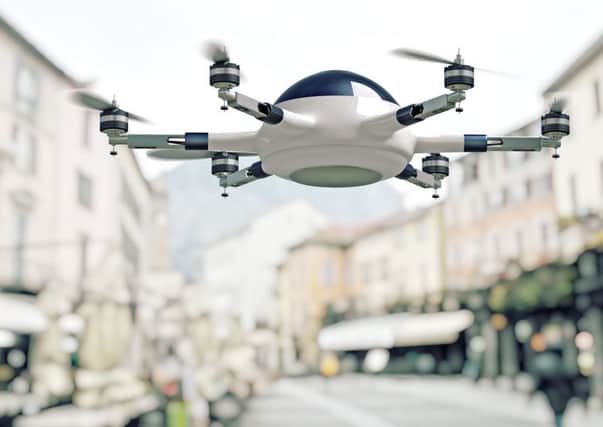 A Generic Photo of a drone in a city. See PA Feature INTERNET Drones. Picture credit should read: PA Photo/thinkstockphotos. WARNING: This picture must only be used to accompany PA Feature INTERNET Drones.