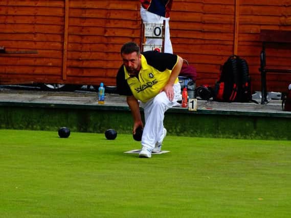 Bowling for Dunbarton at the weekend.