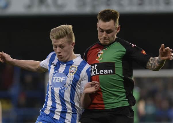 The incident took place in the game between Coleraine and Glentoran