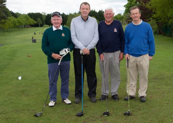 Lurgan golfers Terry Murphy, Barry Mulholland, Hammy Baxter and Shaun McCool. INLM2016-410