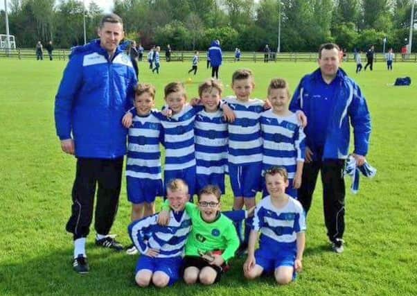 Northend United U10s who reached the NWCDYL Plate Final after beating Ballymoney United U11s on Saturday.