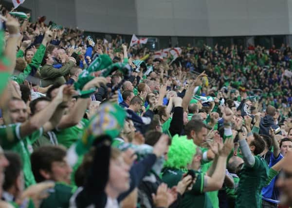 Northern Ireland's Green and White Army. Photo: Pacemaker