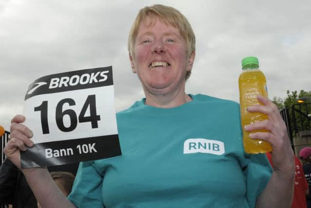 Banbridge runner Elizabeth McKeown was raising funds for the RNIB with over Â£3300 raised already. INBL