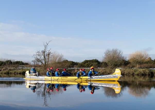 YYMCA Challenge involved a 30-mile row on the River Foyle. Photo: Michael Cosgrove