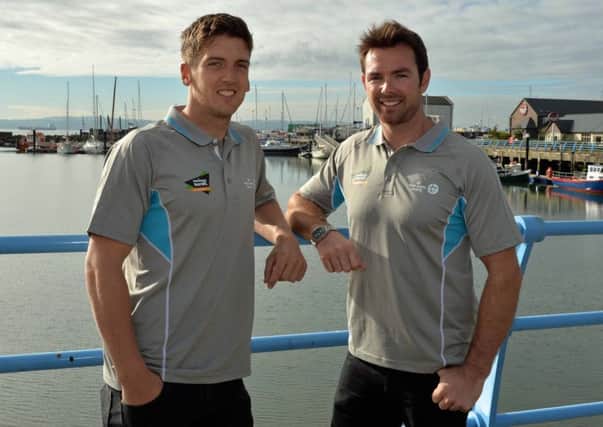 Olympic sailors, Ryan Seaton and Matt McGovern. INCT 38-001-PSB