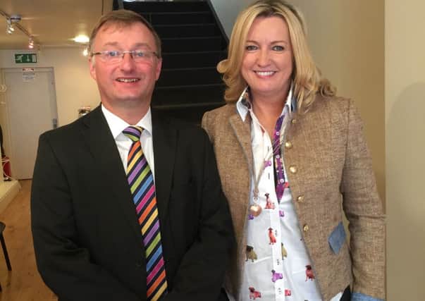 Local MLA Jo-Anne Dobson meeting with PSNI District Commander Superintendent David Moore.
