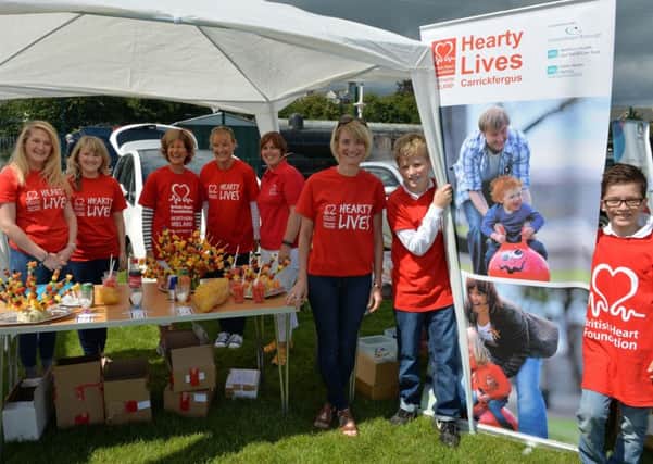 Members of the Hearty Lives Carrickfergus group at last year's Food and Folk Fest in Whitehead. INCT 30-024-PSB
