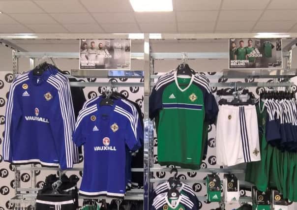 Northern Ireland kits on sale.