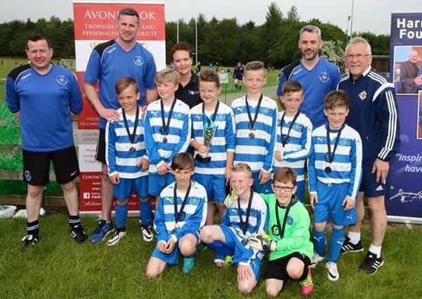 Northend U10's who won the NWCDYL Plate Final, beating Dungiven Celtic 4-3 in a close fought match..