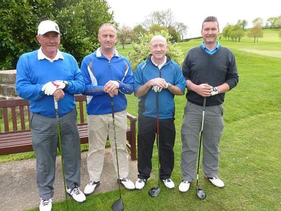 The President's Prize is in full swing.  In round one, Brian Mulholland and Alan Dale (left) beat Graham Shannon and Ashton Clydesdale four and three.