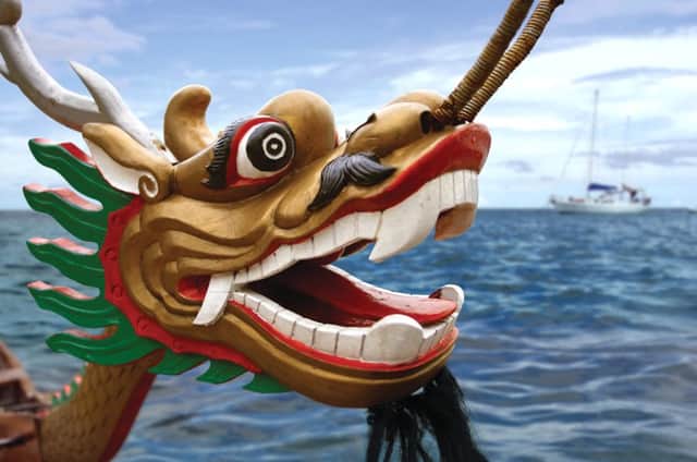 The dragon boat race is on the way.