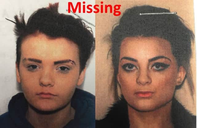 The left picture is Lana Harrison, the right is Paige Brooke who are missing