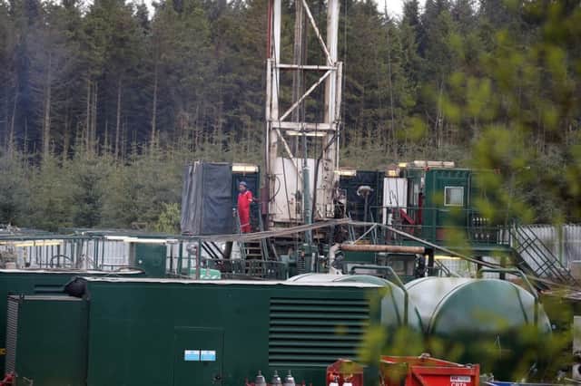 The drilling operation at Woodburn Forest.