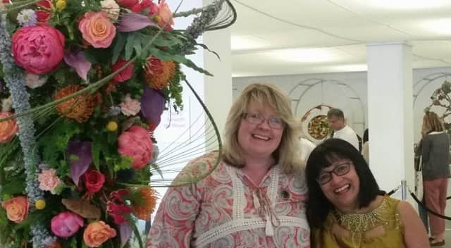 Heather Hume (left) and Yolanda Campbell (right) joint winners of a Gold Medal at RHS Chelsea.