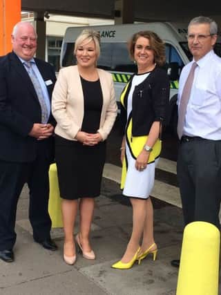 Health Minister, Michelle O Neill  has confirmed that her department intends to invest a total of Â£25.8m in upgrading facilities and services at Craigavon Area hospital over the next year.