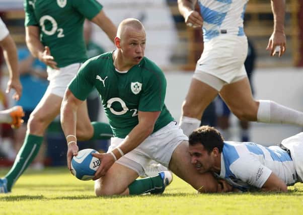 Luke Marshall won the last of his Ireland caps in Argentina two years ago. Picture: INPHO.