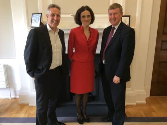 North Antrim DUP MLA Mervyn Storey and MP Ian Paisley have meet with the Secretary of State for Northern Ireland to discuss parades and Brexit. inbm25-16s