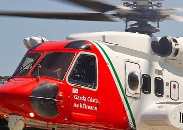 The Irish coastguard is assisting in the search.