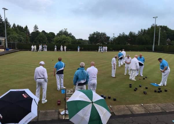 Umbrellas were at the ready during Ballymena 'B' team's match against Shaftesbury in midweek.