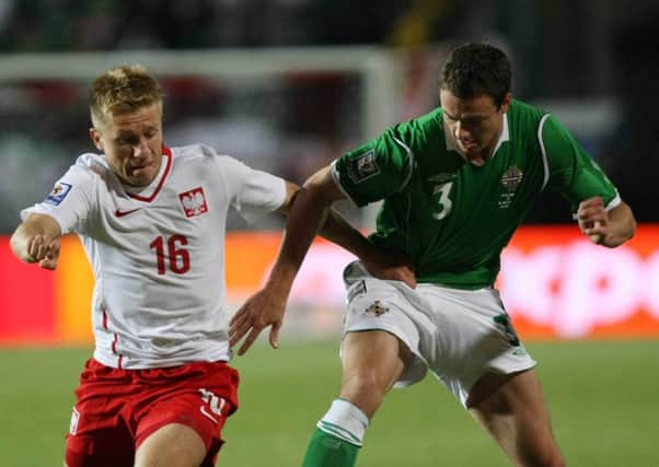 Flashback to 2010: Poland's Jakub Blaszczykowski with Northern Ireland's  Jonny Evans