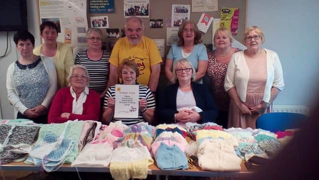 The Glebeside Community Knitting Group with Brian McCluskey of Tiny Life.