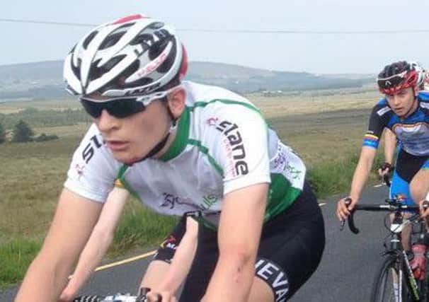 Matthew Armstrong concentrates during the Ras Dhun na nGall.