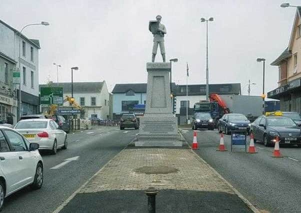 A computer generated image of the Easter Rising memorial republicans are planning to erect in Magherafelt